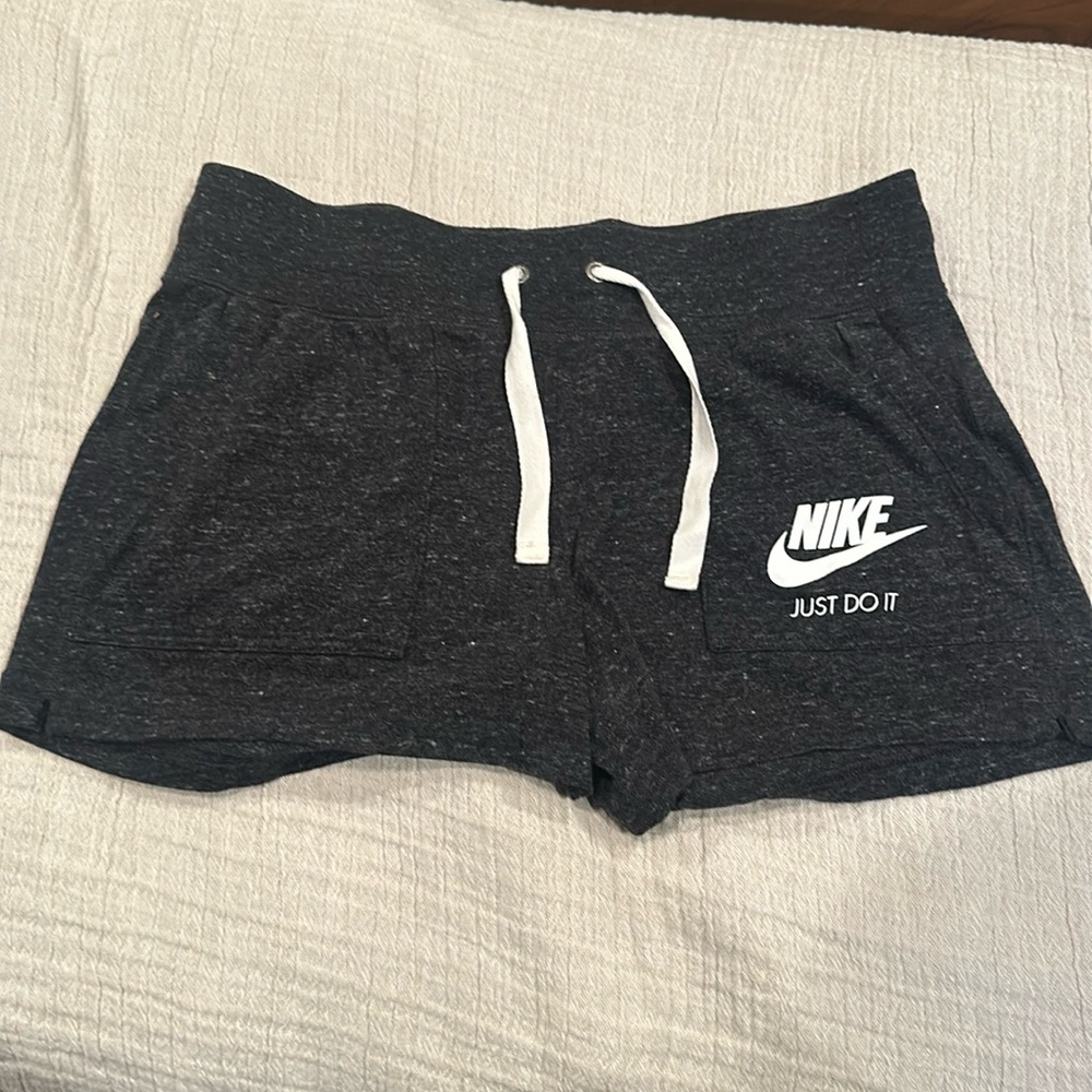 Nike women’s drawstring shorts. Never worn. Gray/Medium